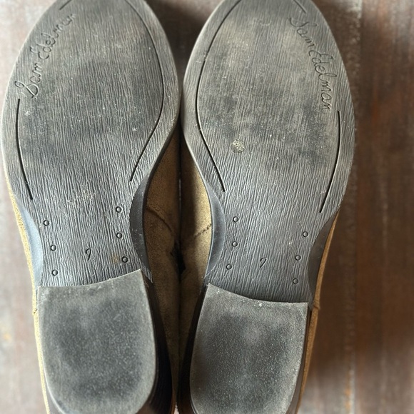 Sam Edelman Women’s Olive Green Suede Strappy Buckle Zip Ankle Booties Size 7 - Picture 6 of 6